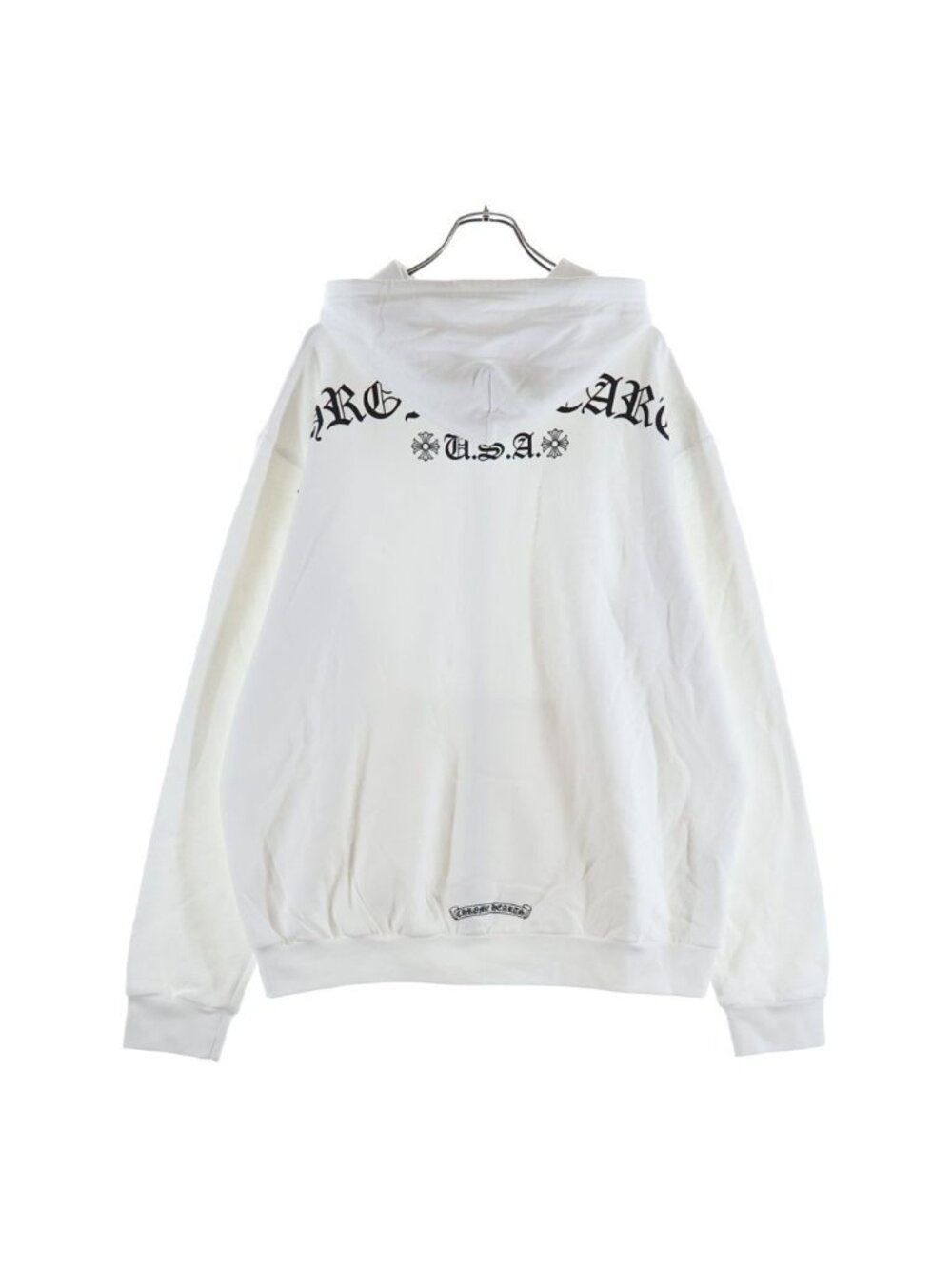Chrome Hearts Arch US Logo Zip UP Hoodie US White
